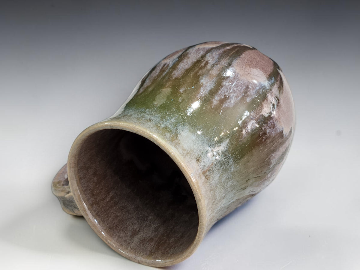500ml Brown and drippy glazed Coffee Mug, Handmade Melbourne Gift