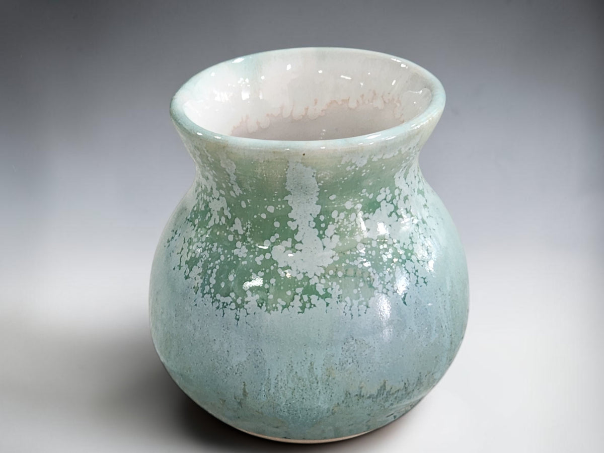 Petite ceramic vase for wildflowers and garden cuttings