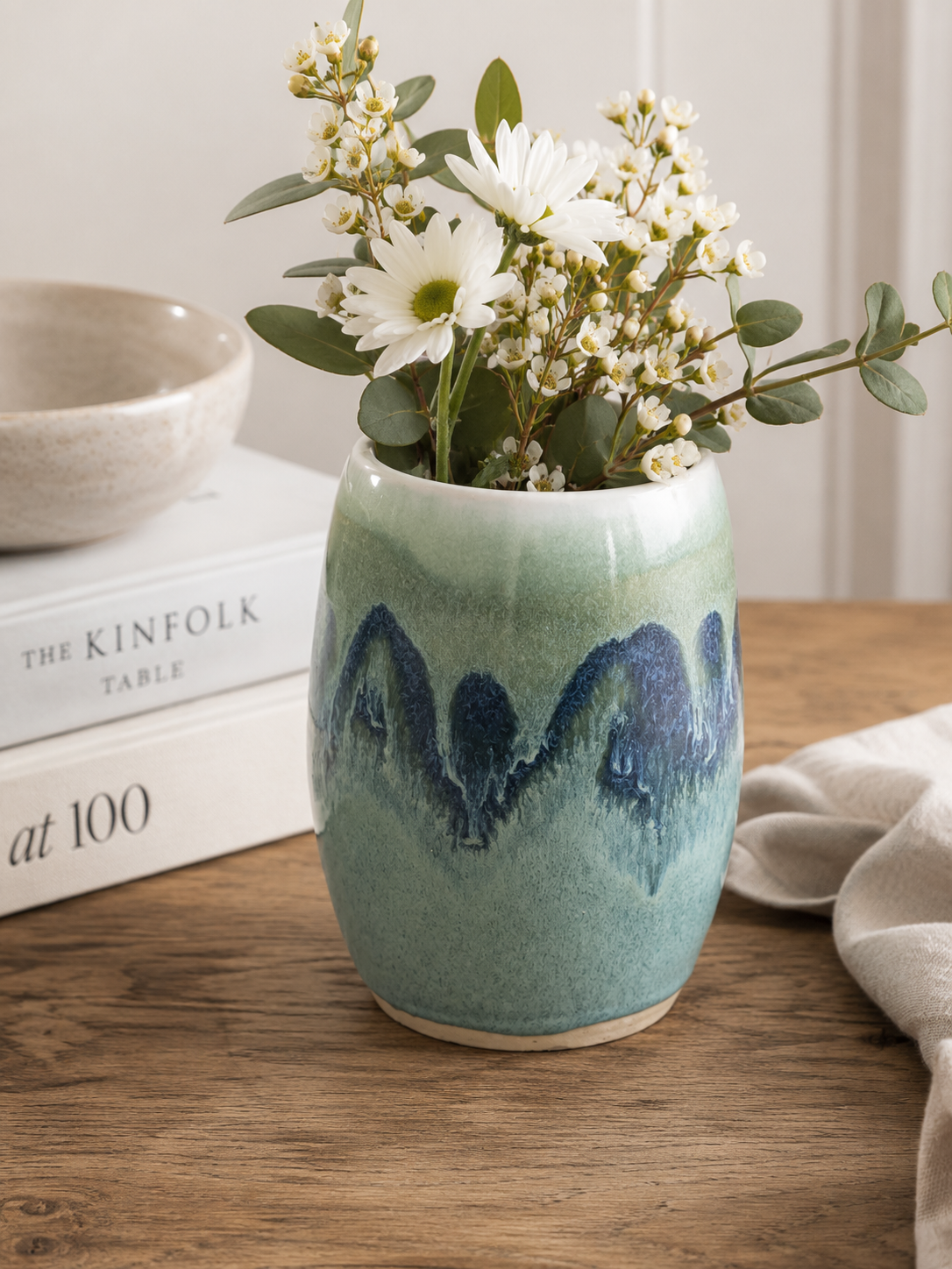 Decorative handmade flower vase for modern Australian home décor.