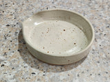 Ceramic Spoon Rest Handmade Pottery Speckle Cream Glaze Spatula Holder Kitchen Accessory
