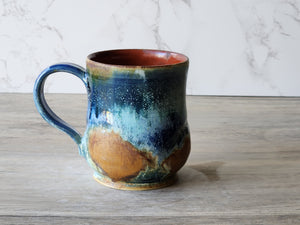 Desert Sky – Handmade Ceramic Mug with Ash Glaze (Rustic Pottery, 450ml - Buxton Pottery