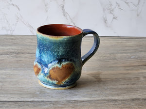 Desert Sky – Handmade Ceramic Mug with Ash Glaze (Rustic Pottery, 450ml - Buxton Pottery