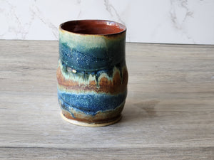 Handmade Ceramic Mug – Rustic Pottery Coffee Cup with Ash Glaze – Australian Stoneware - Buxton Pottery