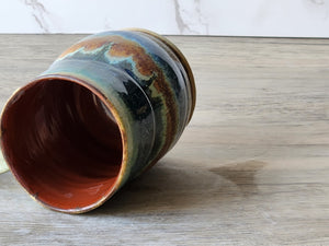Handmade Ceramic Mug – Rustic Pottery Coffee Cup with Ash Glaze – Australian Stoneware - Buxton Pottery
