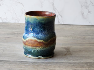 Rustic Handmade Ceramic Mug – Wheel-Thrown Pottery Cup – Earthy Handmade Gift – 450ml - Buxton Pottery