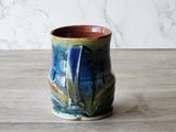 Rustic Handmade Ceramic Mug – Wheel-Thrown Pottery Cup – Earthy Handmade Gift – 450ml - Buxton Pottery