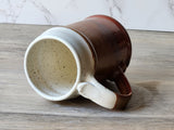Large ceramic beer or coffee mug with comfortable handle – handmade in Australia
