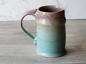 Handmade Ceramic Stein – Oatmeal & Green Pottery Mug - Buxton Pottery