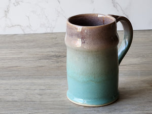 Handmade Ceramic Stein – Oatmeal & Green Pottery Mug - Buxton Pottery