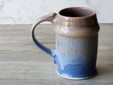 Handmade Ceramic Stein – Oatmeal & Blue Pottery Mug - Buxton Pottery