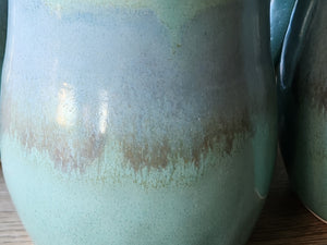 Handmade Ceramic Coffee Mug – Blue Green Pottery 400ml - Buxton Pottery