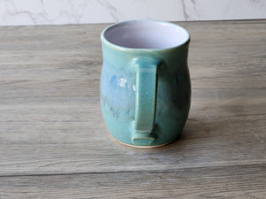 Handmade Ceramic Coffee Mug – Blue Green Pottery 400ml - Buxton Pottery
