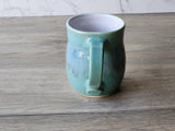 Handmade Ceramic Coffee Mug – Blue Green Pottery 400ml - Buxton Pottery