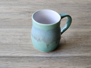 Handmade Ceramic Coffee Mug – Blue Green Pottery 400ml - Buxton Pottery