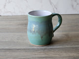 Handmade Ceramic Coffee Mug – Blue Green Pottery 400ml - Buxton Pottery
