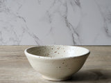 Small Neutral speckled pottery bowl – minimalist kitchenware, Trinket or Salt Dish.