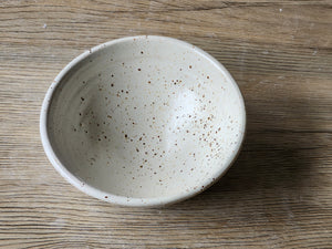 Small ceramic serving bowl – earthy speckled finish