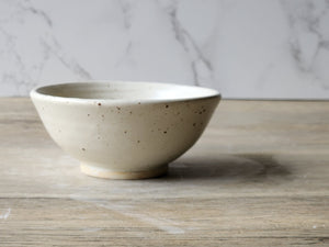 Small ceramic serving bowl – earthy speckled finish