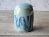 Ocean Blue & Green lidded Ceramic Canister | Product of Australia - Buxton Pottery