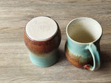 Large pottery mug gift for coffee lovers, made in Australia