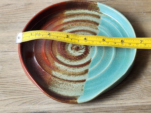 Large handmade ceramic spoon holder – food-safe pottery