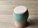 Large ceramic mug with natural landscape-inspired glaze pattern