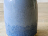 Handmade ceramic oil and vinegar bottle with spout