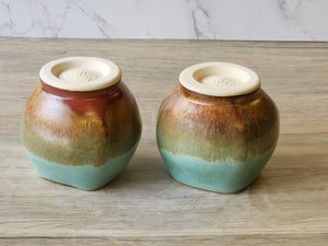 Unique handmade ceramic teacup – altered rim design