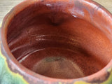 Inside look at the burgundy glaze of the Japanese-inspired yunomi ceramic cup handmade in Melbourne