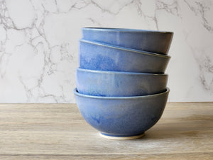 Handmade stoneware bowl for salads, cereal or pasta