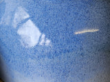 Food-safe handmade ceramic bowl with blue variations
