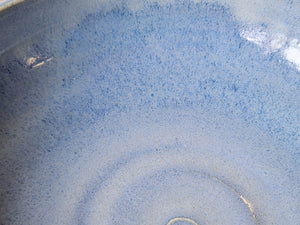 close up of glaze of Food-safe handmade ceramic salad bowl for single servings