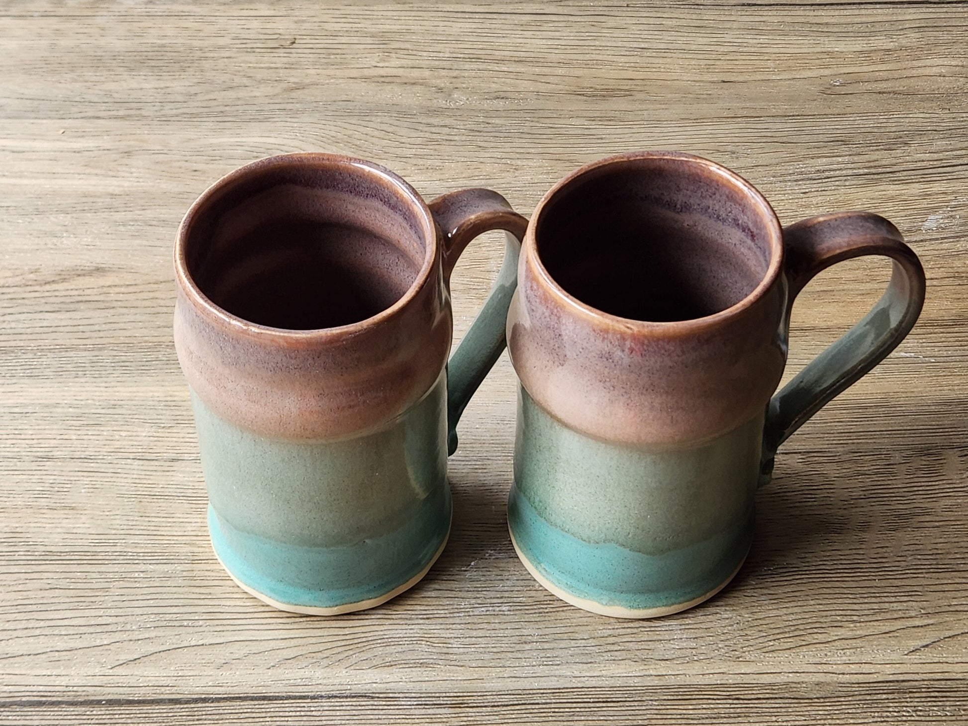 Australian handmade pottery steins for beer or cider