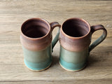 Australian handmade pottery steins for beer or cider