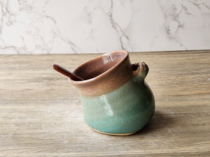 Rustic pottery salt keeper – Melbourne handmade
