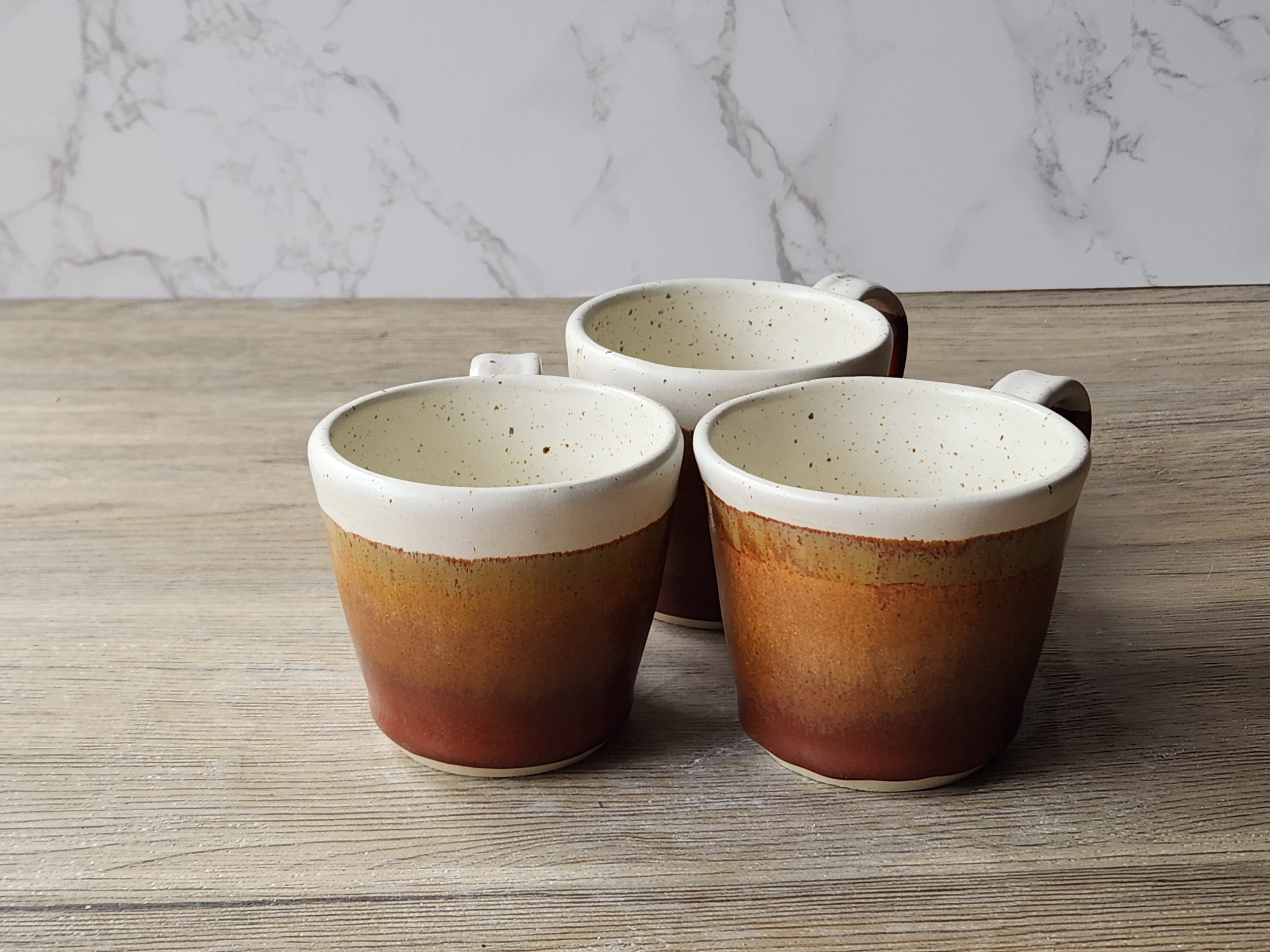 Artisan 150ml pottery coffee cup with rustic glaze