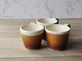 Artisan 150ml pottery coffee cup with rustic glaze