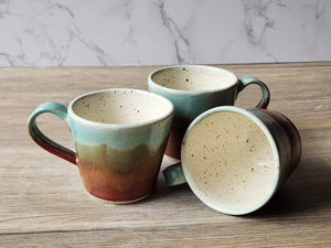 Artisan ceramic espresso cup with rustic finish