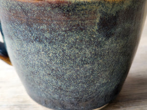 Wheel-thrown stoneware espresso coffee cup