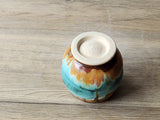 Artisan ceramic teacup 300ml earthy landscape glaze made in Melbourne