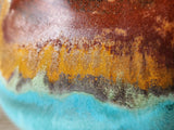 Close up of glaze on a Artisan handmade yunomi cup 300ml capacity