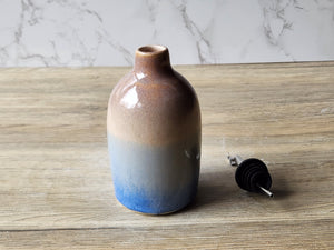Handmade Ceramic Olive Oil Pourer - 350ml Pottery Oil Bottle & Vinegar Dispenser - Oil Cruet Made in Australia - Buxton Pottery