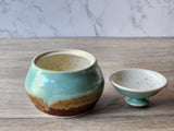 High-fired ceramic sugar bowl – handmade Australian pottery