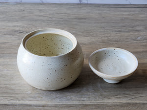 Handmade ceramic sugar dish perfect gift for coffee lovers