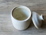 High-fired stoneware honey pot handmade Melbourne