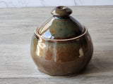 High-fired pottery sugar bowl artisan crafted in Australia