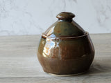 Handmade pottery sugar pot rustic kitchenware Australia