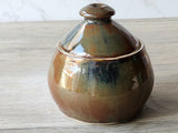 Wheel-thrown ceramic sugar bowl food safe stoneware