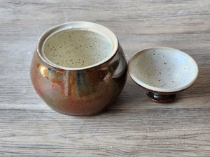 Handmade ceramic sugar dish perfect gift for coffee lovers