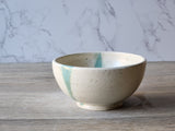 Artisan pottery noodle bowl rustic speckled glaze